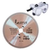 Disco Serra Circular 254mm 100 Dentes Alumínio Com Óculos