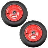 2 Rodas Carrinho De Mão Rolamento 3,25 X 8 Completa